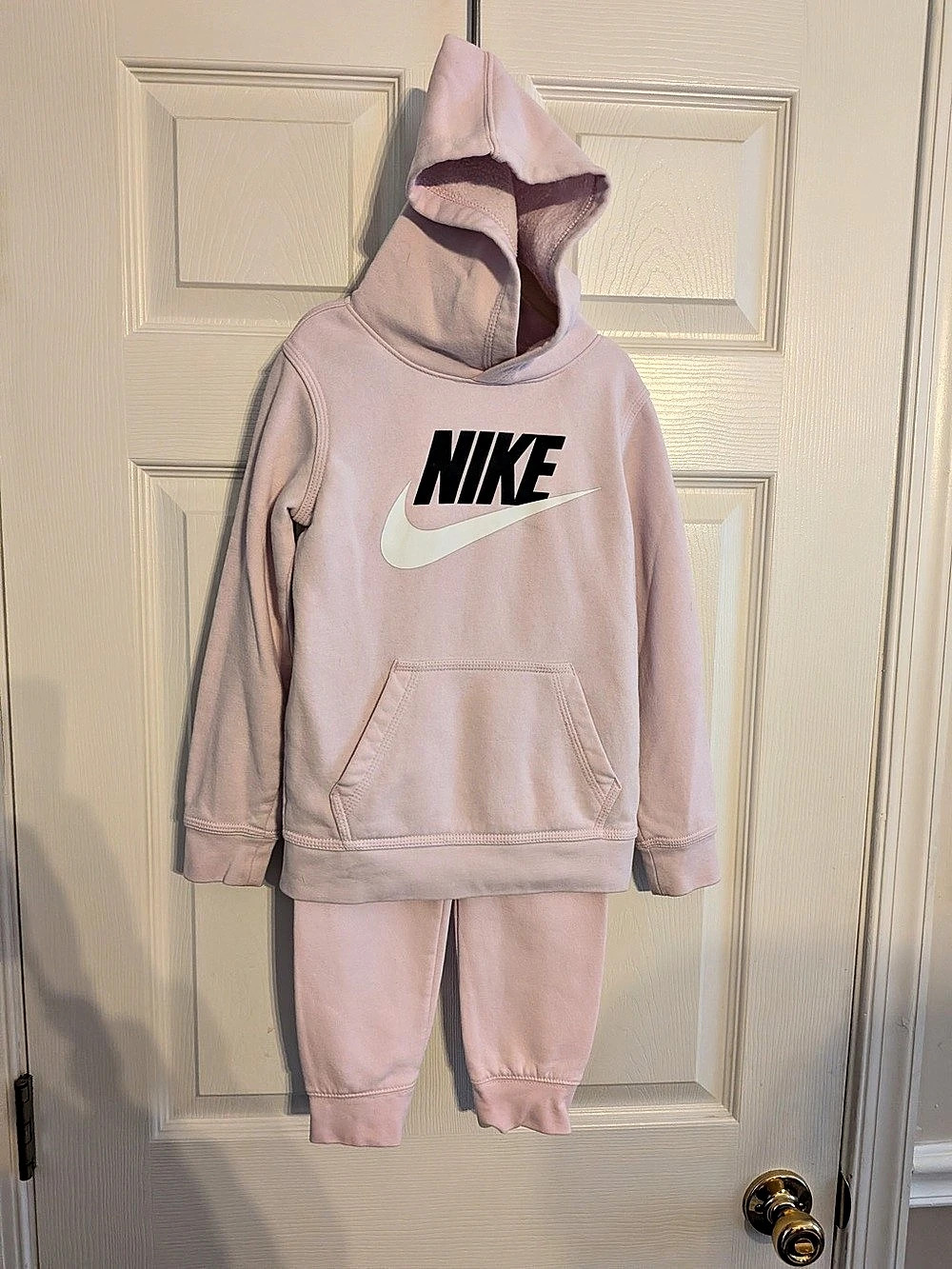 Nike Girls Sweatsuit - Hoodie and Joggers Set Pink Size 5